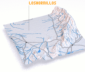 3d view of Los Hornillos