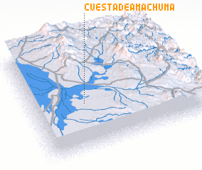 3d view of Cuesta de Amachuma