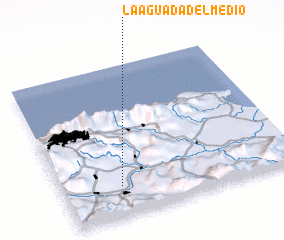 3d view of La Aguada del Medio