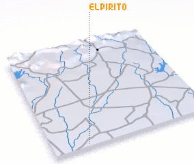 3d view of El Pirito