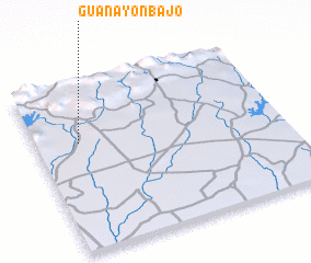 3d view of Guanayón Bajo