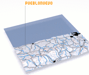 3d view of Pueblo Nuevo