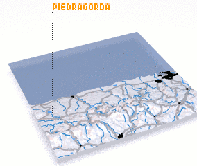 3d view of Piedra Gorda