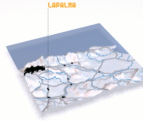 3d view of La Palma