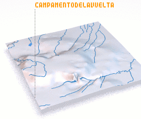 3d view of Campamento de la Vuelta