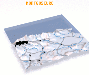 3d view of Monte Oscuro