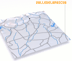 3d view of Valle de La Pascua