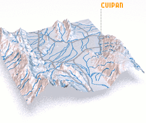 3d view of Cuipán