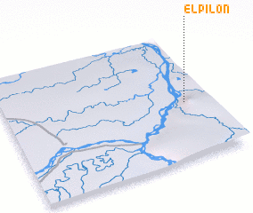 3d view of El Pilón