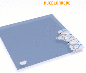 3d view of Pueblo Nuevo