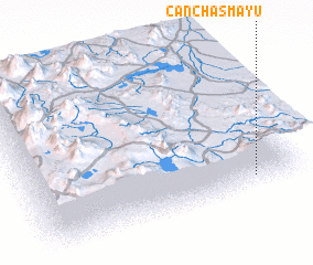 3d view of Canchas Mayu