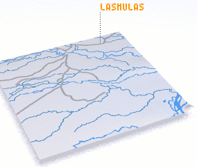 3d view of Las Mulas