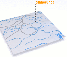 3d view of Cerro Flaco