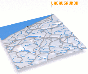 3d view of Lac-au-Saumon