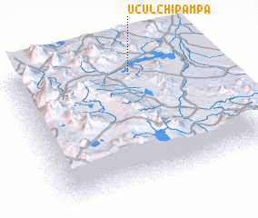 3d view of Uculchipampa