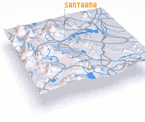 3d view of Santa Ana