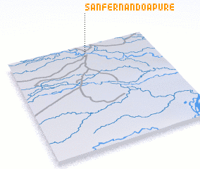 3d view of San Fernando Apure