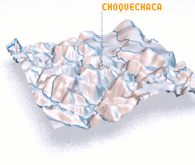 3d view of Choque Chaca
