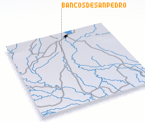 3d view of Bancos de San Pedro