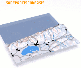 3d view of San Francisco de Asís