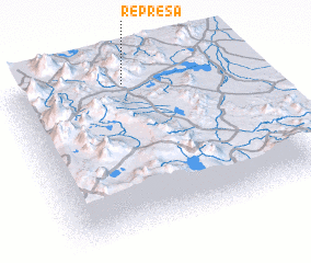 3d view of Represa