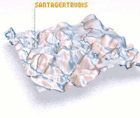 3d view of Santa Gertrudis