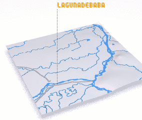 3d view of Laguna de Baba