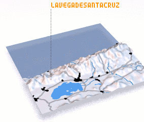 3d view of La Vega de Santa Cruz