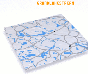 3d view of Grand Lake Stream