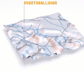 3d view of Puerto Ballivián