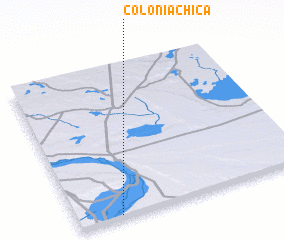 3d view of Colonia Chica