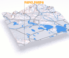 3d view of Papel Pampa