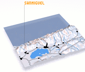 3d view of San Miguel