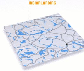 3d view of Indian Landing