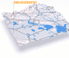 3d view of San José de Fifi