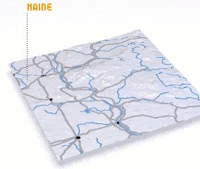 3d view of Maine