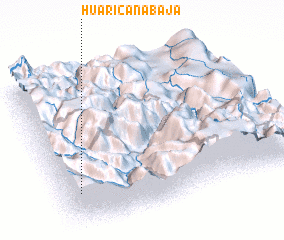 3d view of Huaricana Baja