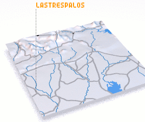 3d view of Las Tres Palos