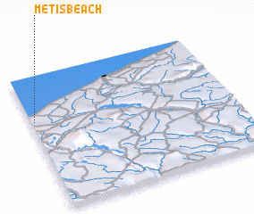 3d view of Metis Beach