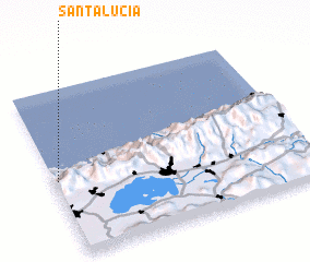 3d view of Santa Lucía