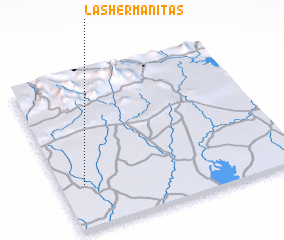 3d view of Las Hermanitas