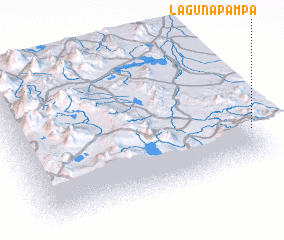 3d view of Lagunapampa