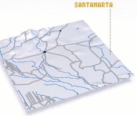 3d view of Santa Marta