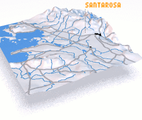 3d view of Santa Rosa