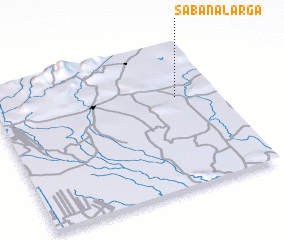 3d view of Sabana Larga