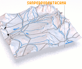 3d view of San Pedro de Atacama