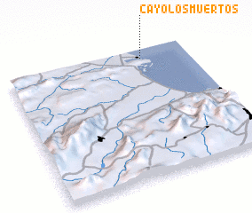 3d view of Cayo Los Muertos