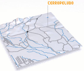 3d view of Cerro Peludo