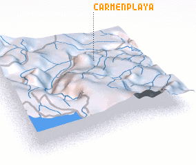 3d view of Carmen Playa