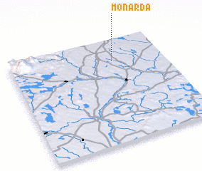 3d view of Monarda